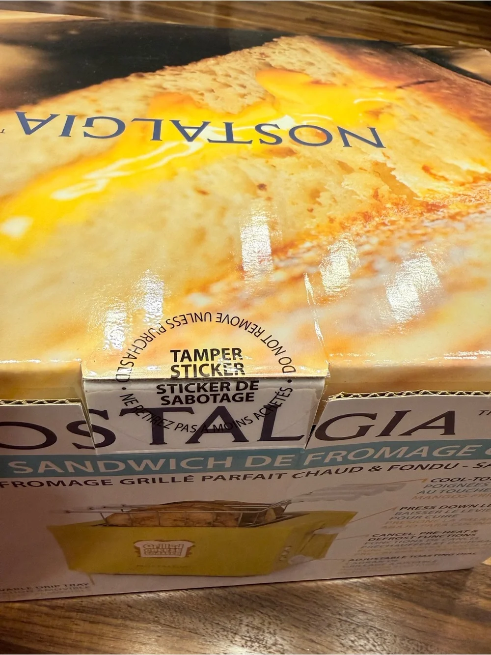 Nostalgia Yellow Grilled Cheese Sandwich Toaster